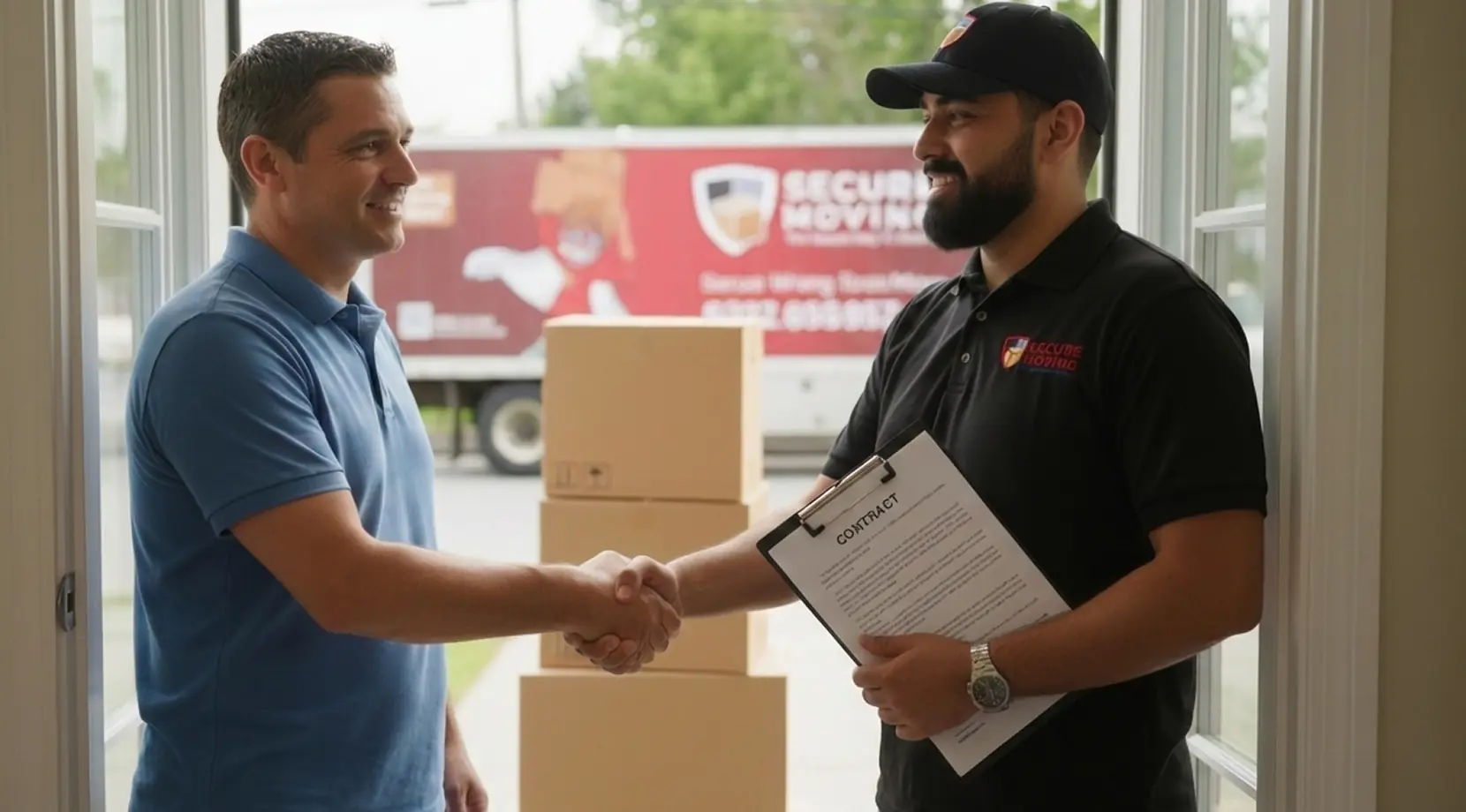 Checklist After Moving: greet your mover, review and sign the contract and inventory, confirm delivery details, then plan unpacking and settling into a new home.