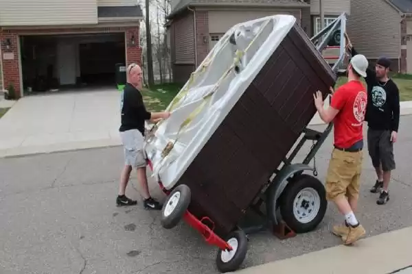 best way to move a jacuzzi