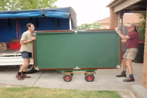 easiest way to move a pool table
