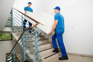 best way to move heavy furniture down stairs