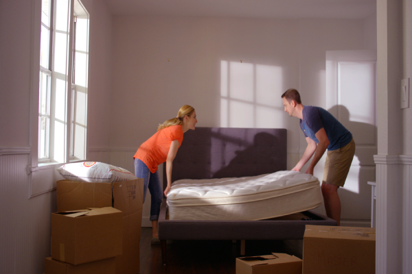 easiest way to move a king size mattress 
