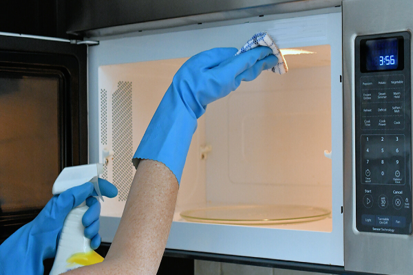 ways to pack a microwave for moving