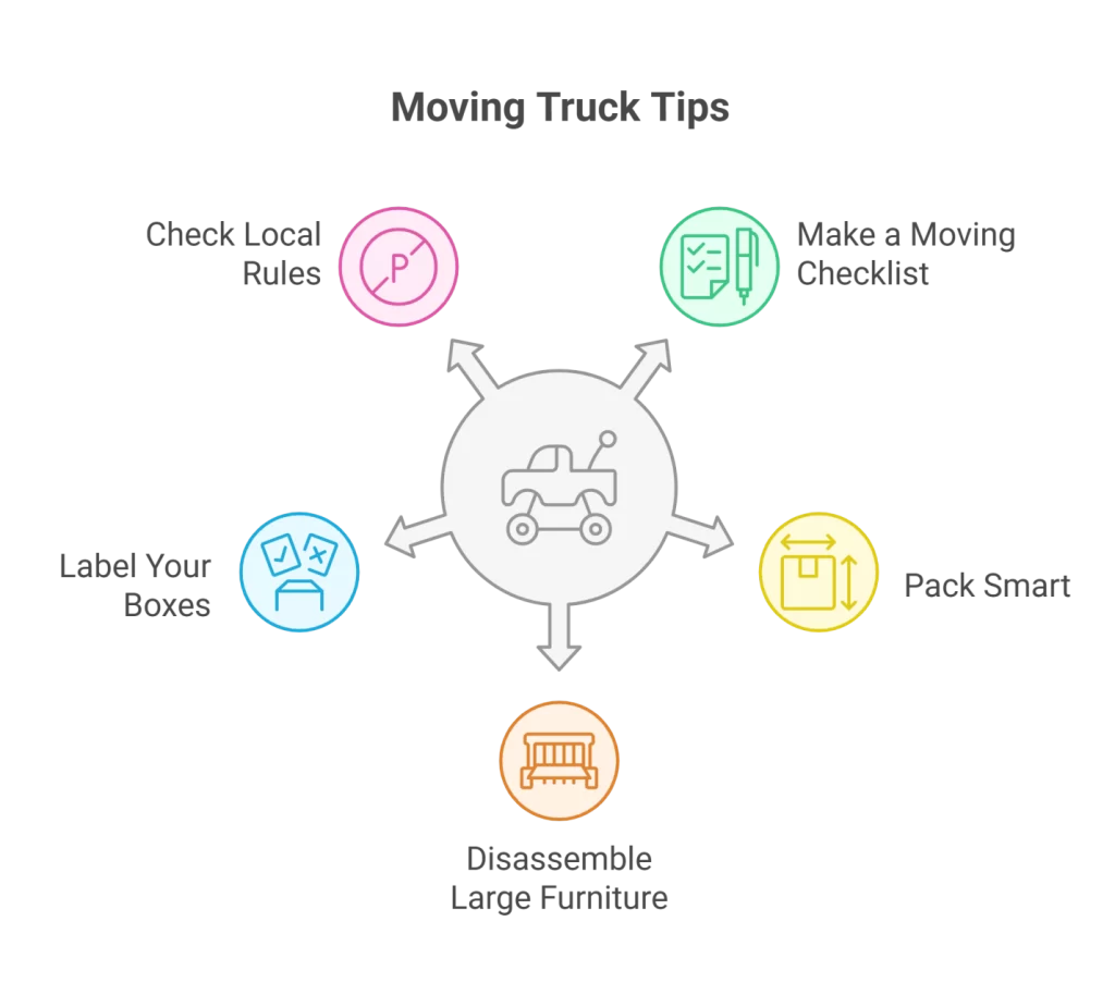 size of moving truck and estimating the size