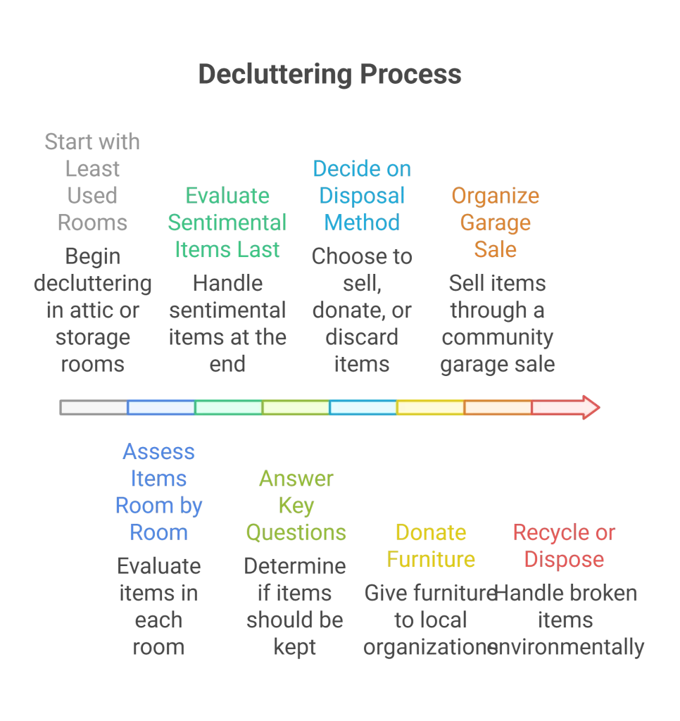 decluttering process 