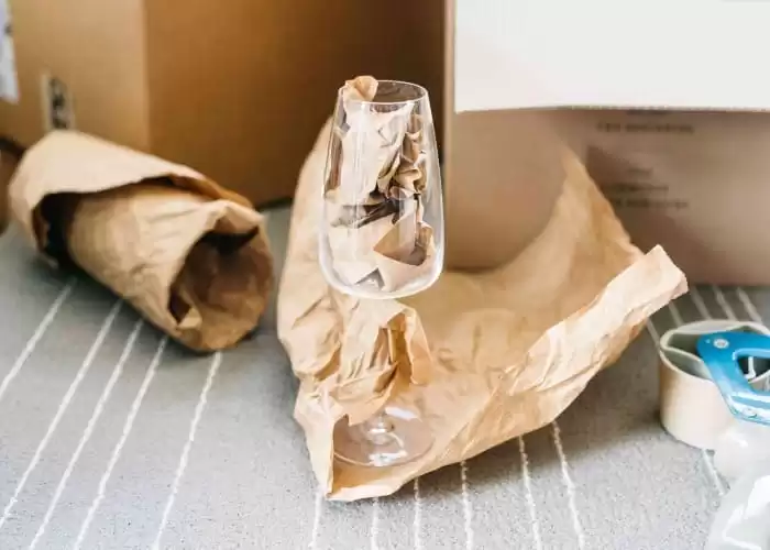 Pack Wine Glasses for Moving