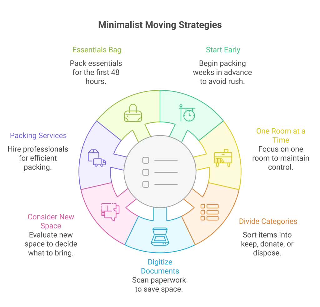 What is minimalist moving house