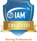 IAM Trusted Moving Professional shield.