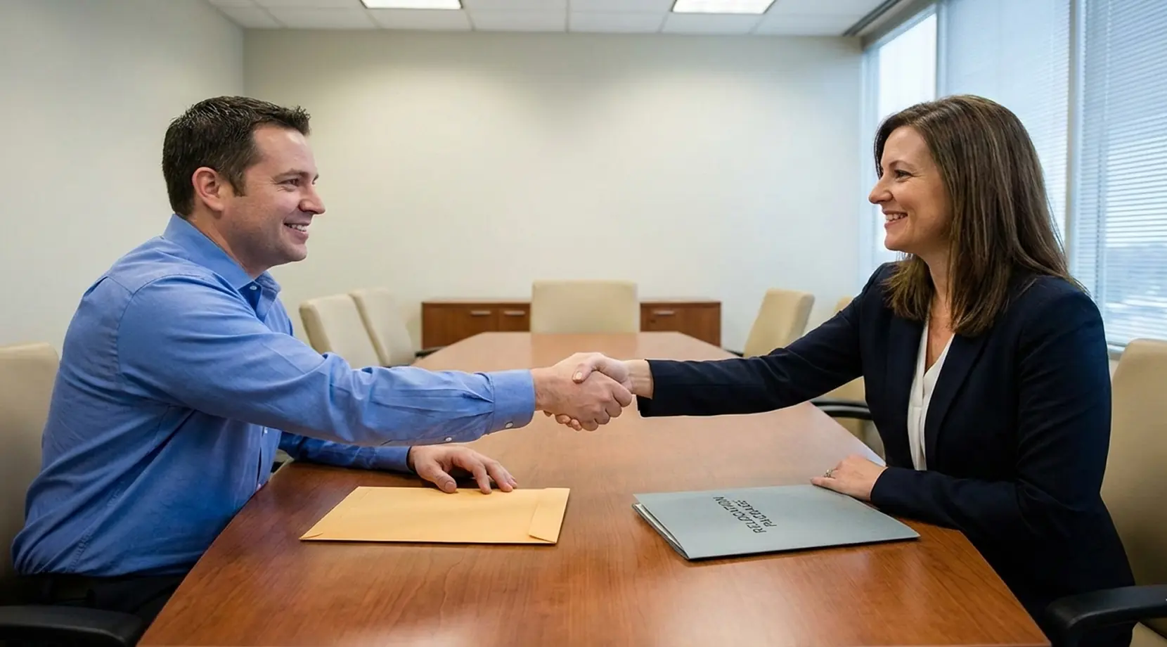 Handshake after quote review — moving costs canada meeting covering relocation expenses canada and service terms.