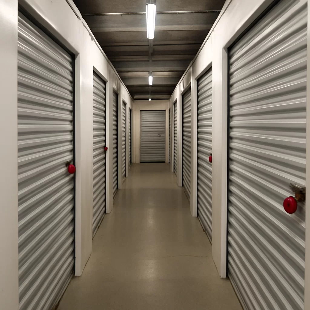 Secure storage units interior