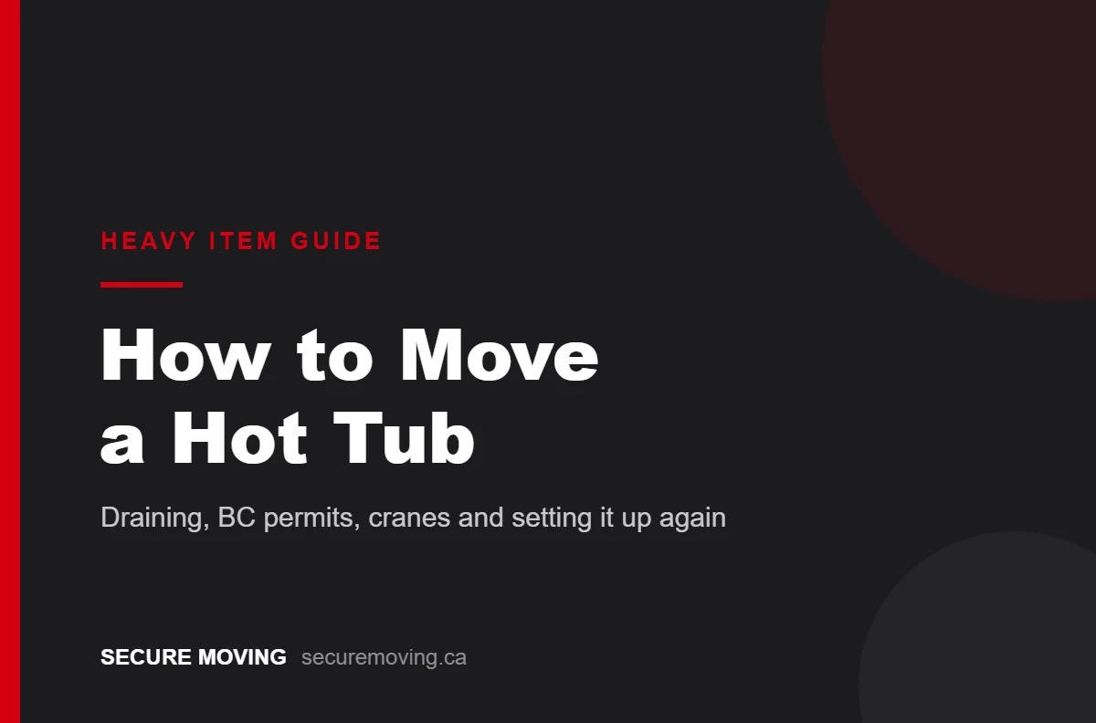 How to move a hot tub, a Secure Moving guide